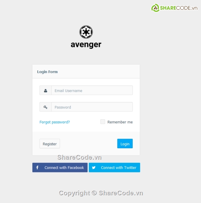 Avenger,Theme quản trị,quản trị web,giao diện admin,theme admin