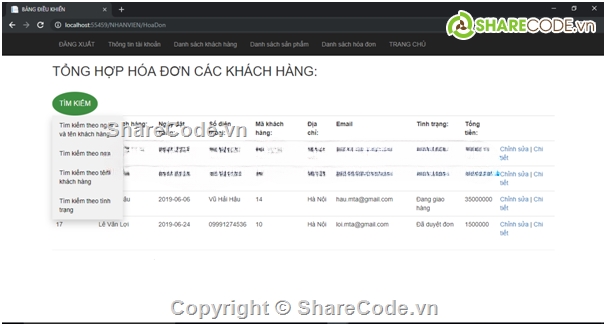 báo cáo,đầy đủ báo cáo,asp net