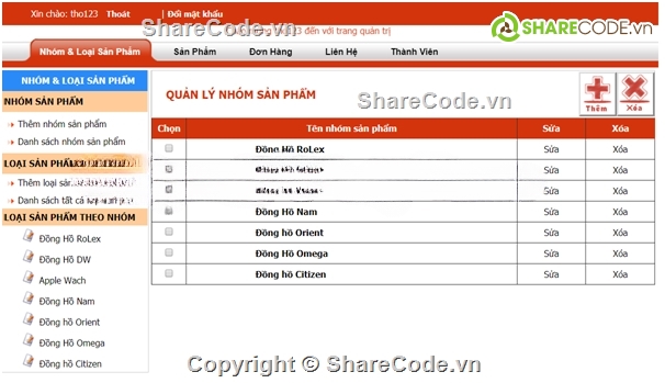 đồ án php,bán đồng hồ,báo cáo,php