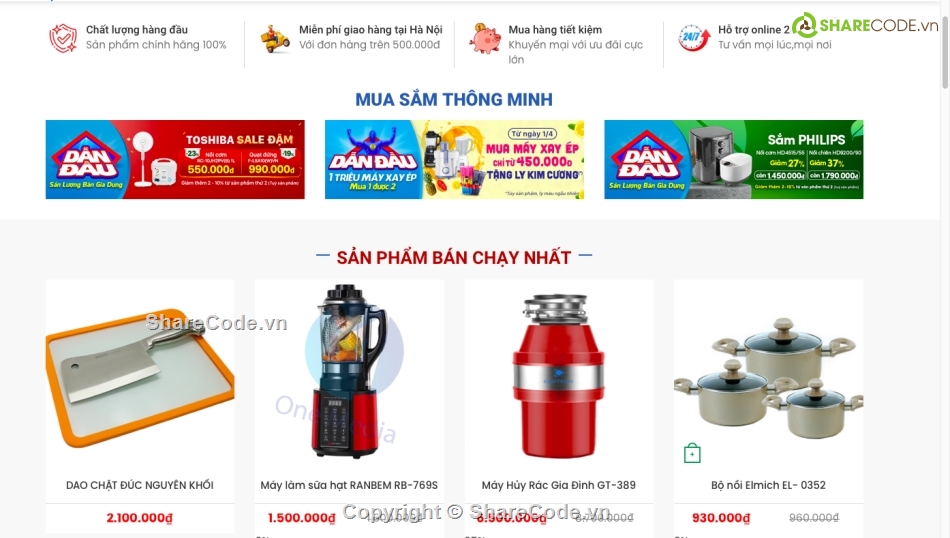 Website bán đồ gia dụng chuẩn seo,code bán đồ gia dụng đẹp,source code bán đồ gia dụng