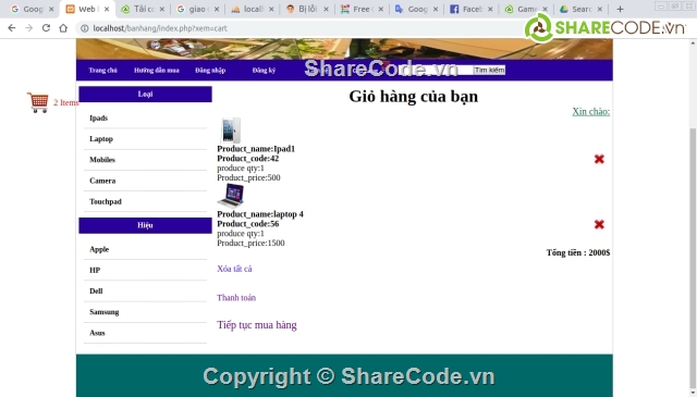 Bán hàng điện tử,website bán hàng,code web bán máy tính,Đồ án Web bán hàng