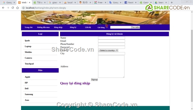 Bán hàng điện tử,website bán hàng,code web bán máy tính,Đồ án Web bán hàng