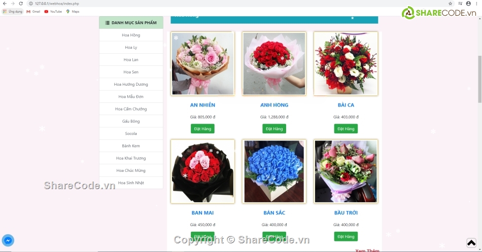 php thuần,php sql,hoa