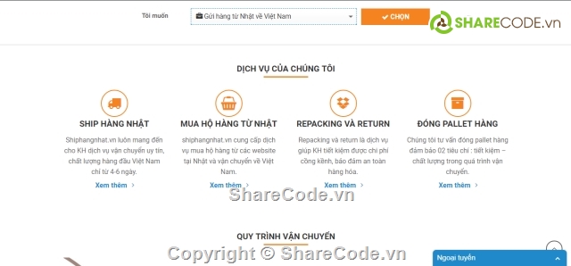 web công ty vận chuyển,web công ty,Code Ship hàng,vận chuyển hàng,toàn quốc