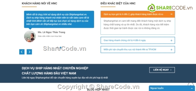 web công ty vận chuyển,web công ty,Code Ship hàng,vận chuyển hàng,toàn quốc