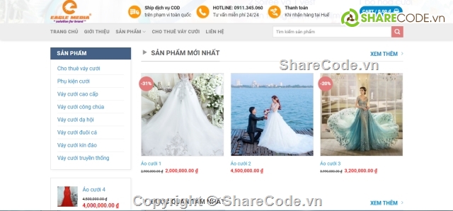 Source code Website,thiết kế website giá rẻ,web binh dan,web vua vua,web giá rẻ nhất,Website Bán Áo Cưới giá rẻ