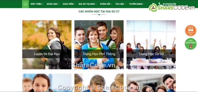 source code website,Website gia sư,website giáo dục,web giới thiệu,web trung tâm gia sư