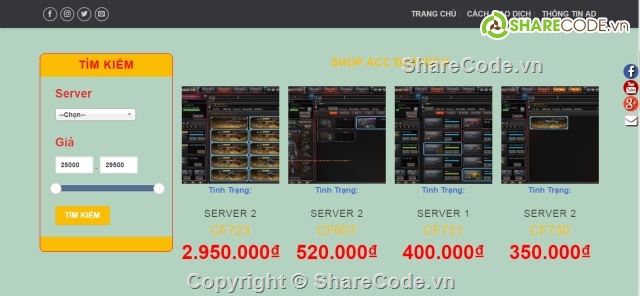 web game,Web bán acc game giá rẻ,Web bán Acc Game,bán acc đột kích,code shop cf