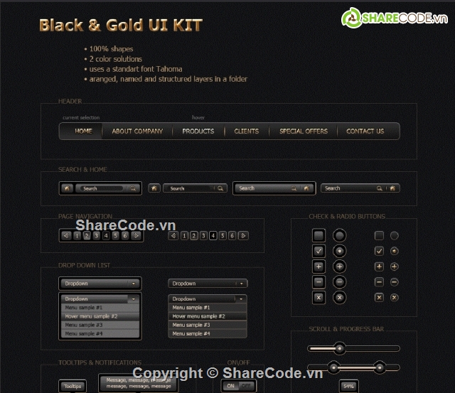 photoshop,Black&Gold,psd