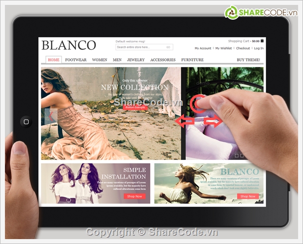 Blanco,Reponsive Magento Theme,Theme cho Magento,theme web thời trang