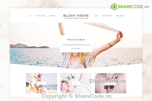 Theme bán hàng WordPress,Blush WordPress Theme,giao diện web,WordPress Theme