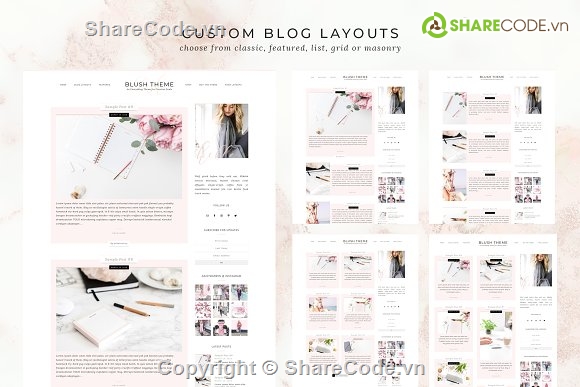 Theme bán hàng WordPress,Blush WordPress Theme,giao diện web,WordPress Theme