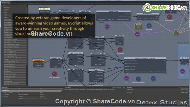 code game,uScript Professional,công cụ làm game,Bộ công cụ,Uscript