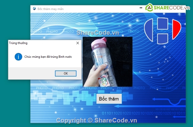 bốc thăm trúng thưởng,code + database,source code,web xổ số,web bốc thăm may mắn