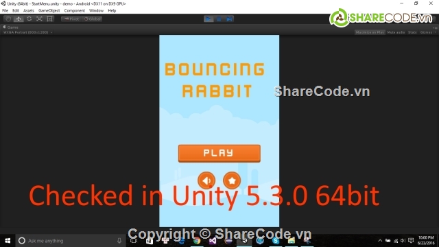 unity game,source code unity,unity source code endless runner,unity endless jumper,bouncing unity game,Bouncing Rabbit