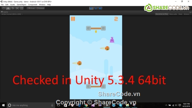 unity game,source code unity,unity source code endless runner,unity endless jumper,bouncing unity game,Bouncing Rabbit