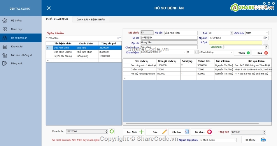 Code phần mềm quản lý,3 lớp,mô hình 3 lớp,phần mềm quản lý,quản,lý