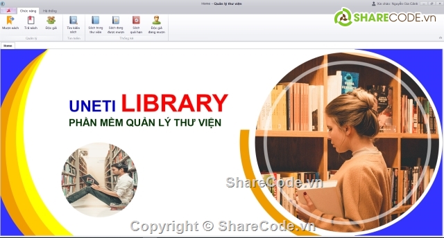 Đồ án quản lý thư viện,Đồ án quản lý,UNETI Library System Managerment