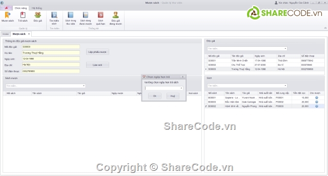 Đồ án quản lý thư viện,Đồ án quản lý,UNETI Library System Managerment