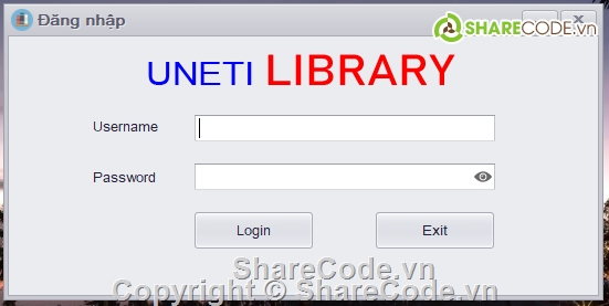 Đồ án quản lý thư viện,Đồ án quản lý,UNETI Library System Managerment