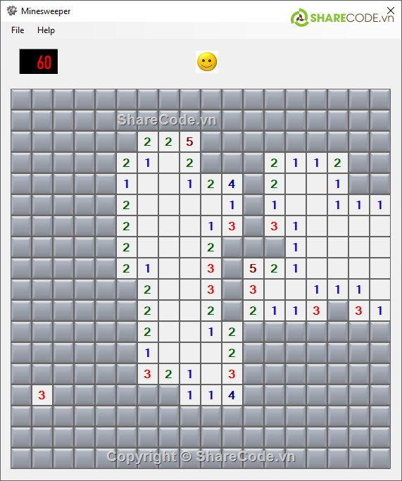 Minesweeper,Dòn mìn,Minesweeper Winform,C# - Game dò mìn