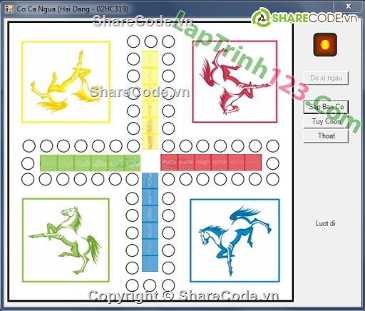 Game,cờ cá ngựa,game cá ngựa,socket,server client,server