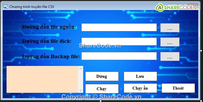 truyền file C#,C# Truyền file CSV,truyền file ESCSV