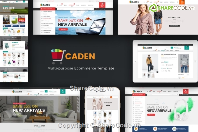 WordPress Theme,Caden Mega WooCommerce WordPress,theme nội thất