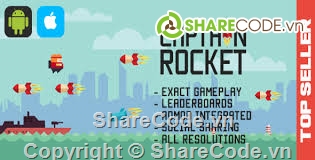 Captain Rocket Student,Source code game,Game Unity