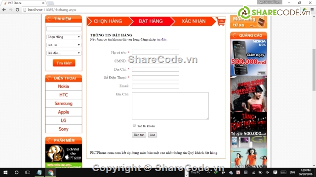 giao diện web,bán điện thoại,source thế giới di động,web bán điện thoại,shop bán điện thoại