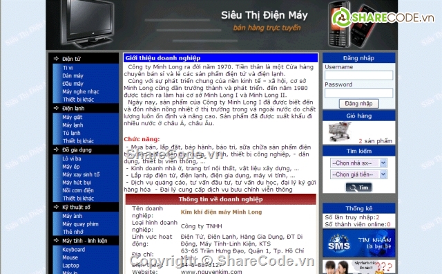 web bán hàng điện máy,source thế giới di động,source điện máy xanh,thương mại điện tử,bán hàng điện tử,code bán máy tính linh kiện