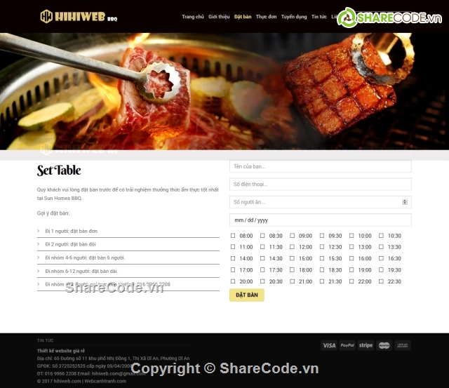 Chia sẻ code nhà hàng,download code website nhà hàng,share code web nhà hàng,website nhà hàng,web quán ăn