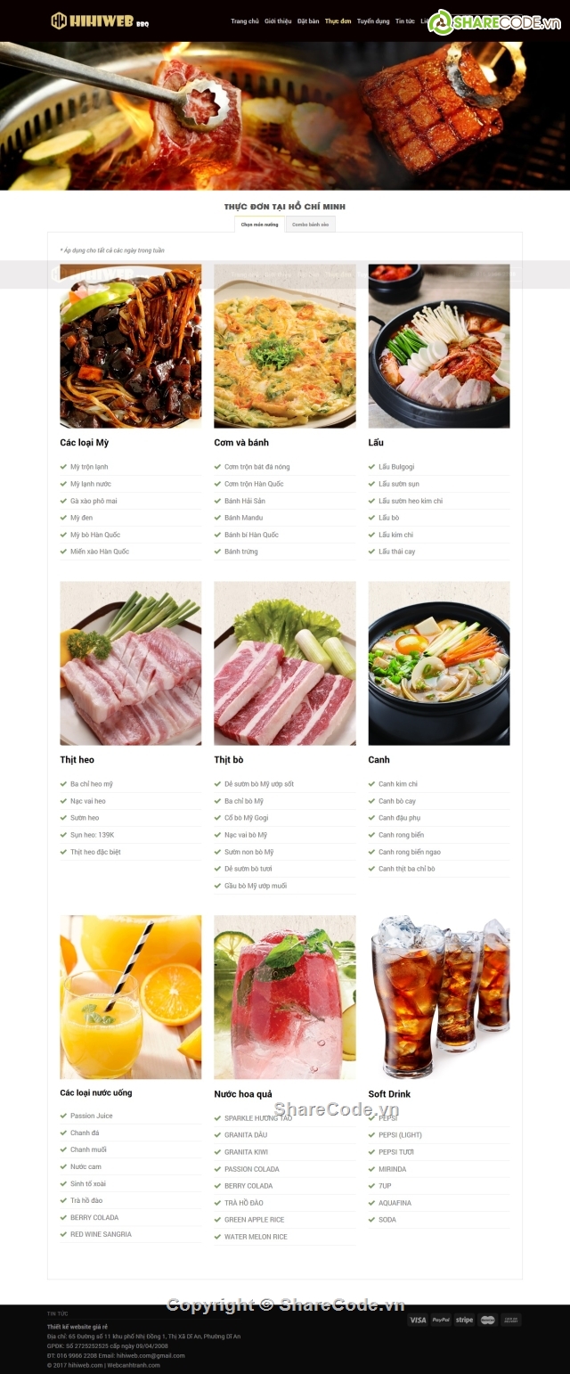 Chia sẻ code nhà hàng,download code website nhà hàng,share code web nhà hàng,website nhà hàng,web quán ăn