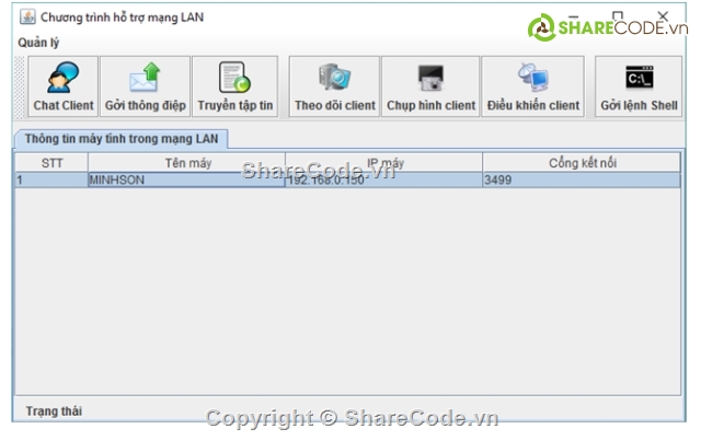 Ứng dụng mạng Lan,Chat Lan,mạng lan,mô hình mạng LAN,giám sát mạng LAN