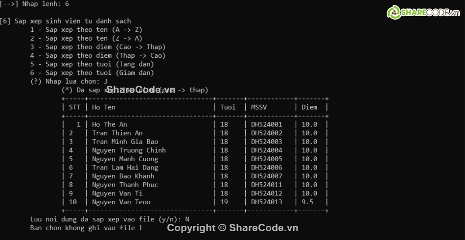 Sharecode,Code quản lý,phần mềm quản lý,quản lý,Code phần mềm quản lý,C