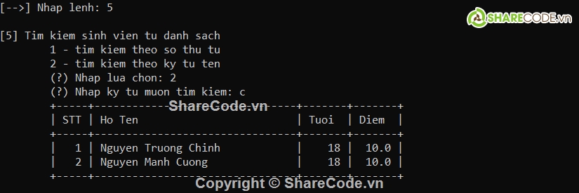 Sharecode,Code quản lý,phần mềm quản lý,quản lý,Code phần mềm quản lý,C