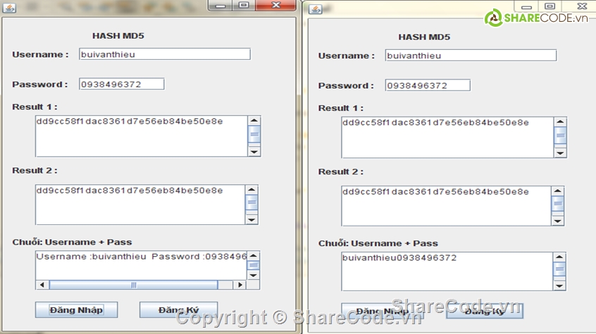 băm MD5 và hàm băm SHA,MD5,SHA,Chương trình java,hàm băm,Chương trình tính toán