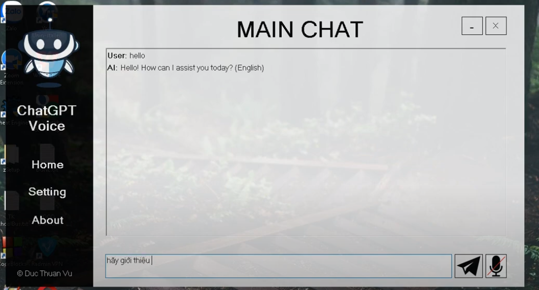 trợ lí ảo,ChatGPT,c# windows form,visual studio,AI,Chương trình trợ lí ảo
