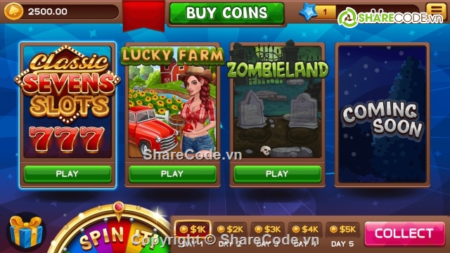 Classic Seven Slots,Casino Slot Machines,Seven Slots