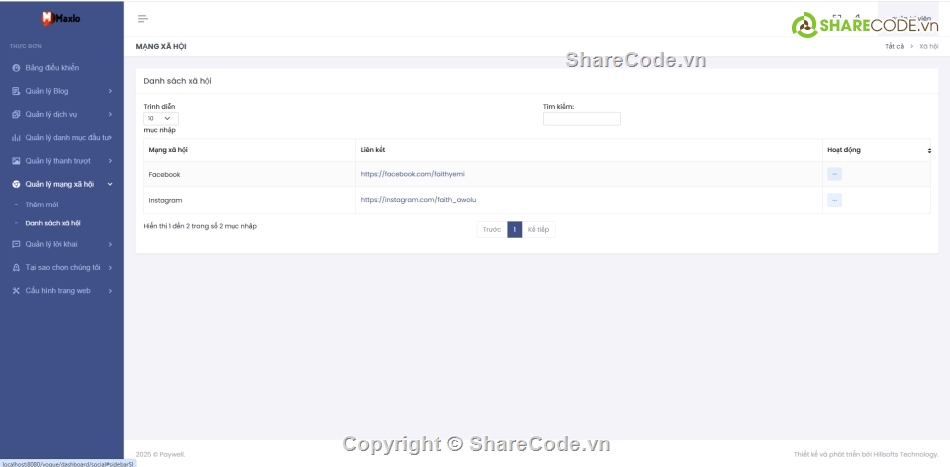 web công ty,PHP và MySQL,tin tức