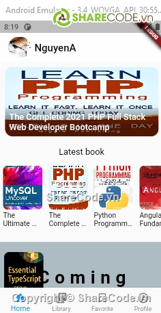 EbookApp,Flutter API,Flutter PHP,Flutter mysql php,Flutter cơ bản,Flutter book shop