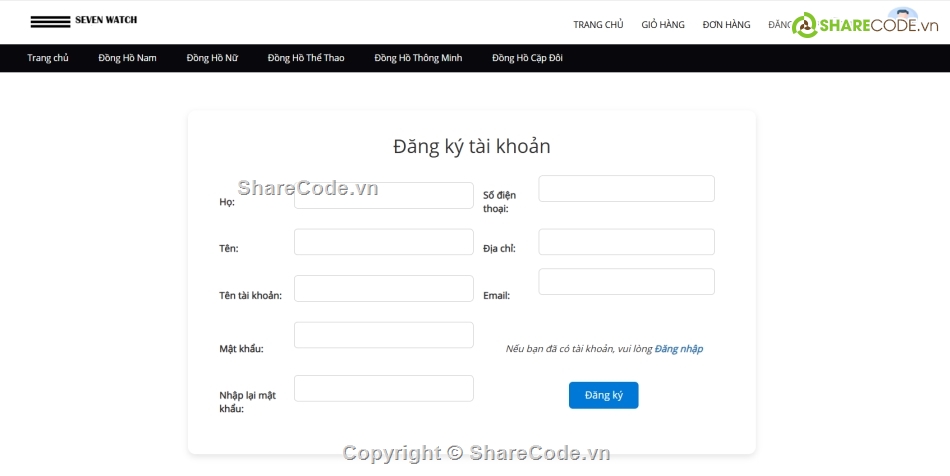 .NET,Báo Cáo Đồ án Website,web bán đồng hồ,đồ án web asp.net,asp.net