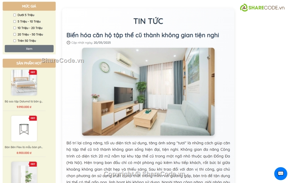 web bán hàng asp.net mvc,Full code và tài liệu,website bán hàng,ASP.NET,Bán nội thất,code thương mại điện tử