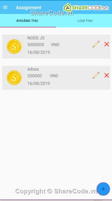 Assignment Android,Quản lý chi tiêu,Code Quản lý Thu Chi,assignment fpoly,Source code quản lý chi tiêu Android,Quản lý chi tiêu cá nhân android studio