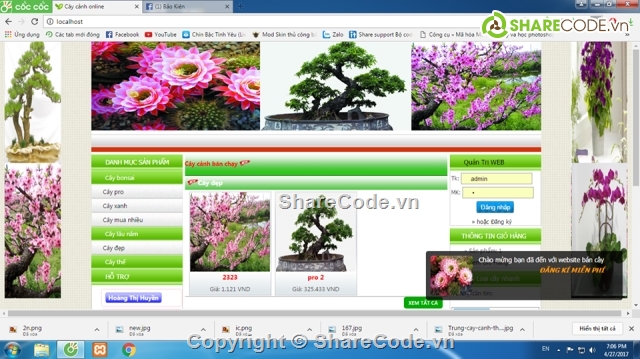 web cây cảnh,bán cây cảnh,web bán cây,web cây cảnh online,souce code cây cảnh