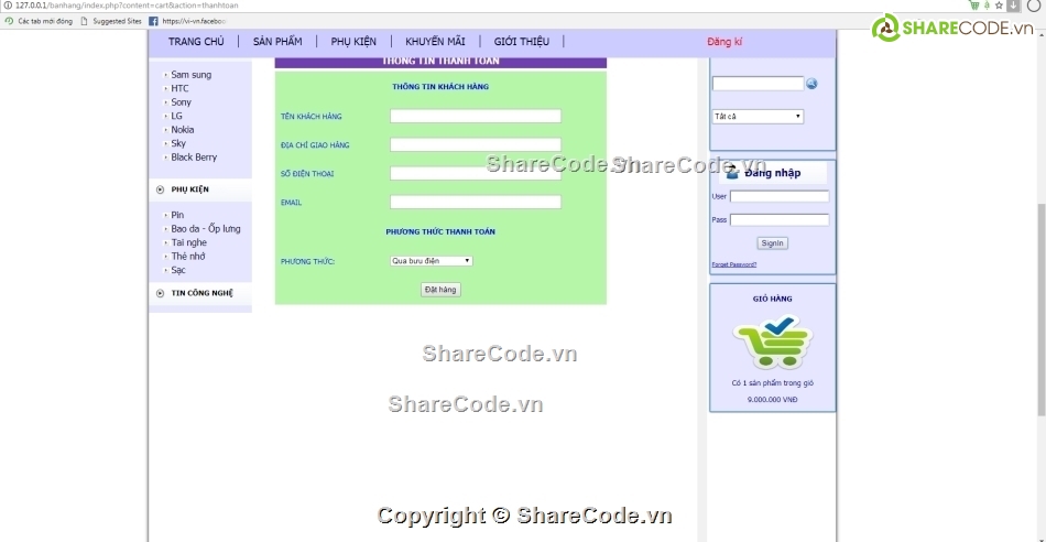 php thuần,Code php,bán hàng php,bán hàng điện thoại
