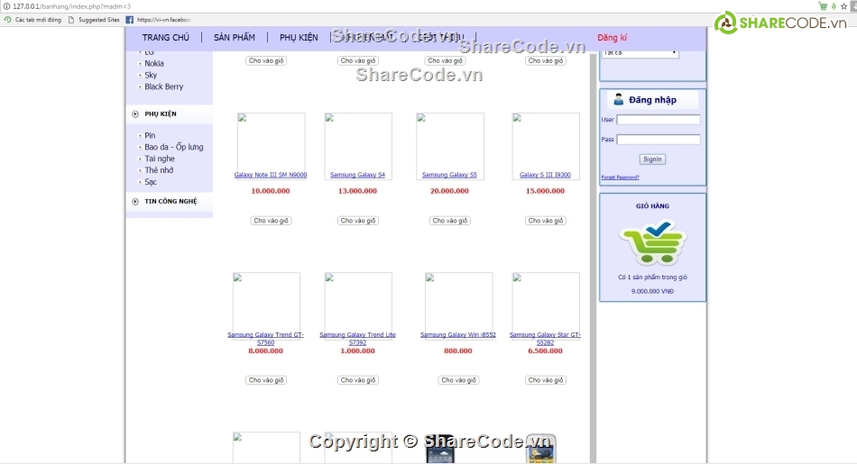 php thuần,Code php,bán hàng php,bán hàng điện thoại