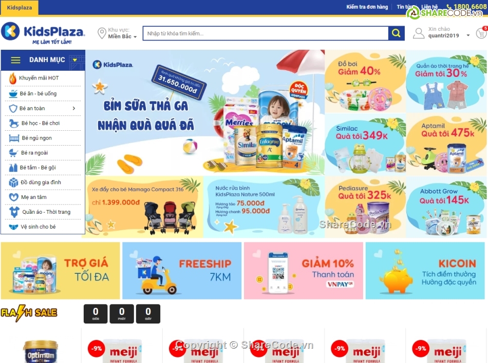 kidsplaza,web bán hàng mẹ và bé,webstie bán hàng mẹ và bé,Code web bán hàng mẹ và bé