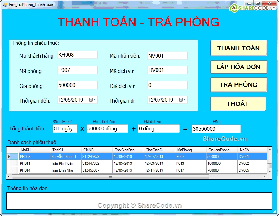 quản lý khách sạn C#,Code quản lý khách sạn,quản lý khách sạn bằng C#,quản lý khách sạn