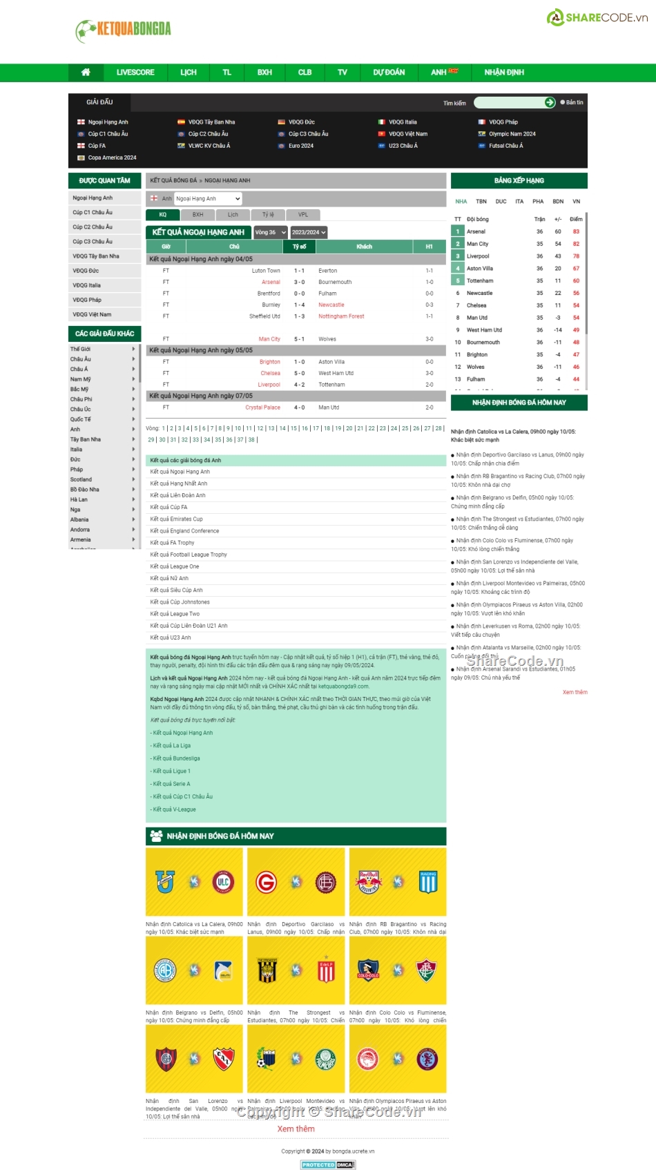 bóng đá,Code website bóng đá,Web bóng đá,code bóng đá,trang bóng đá,wordpress bóng đá